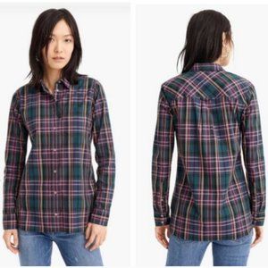J. Crew Classic-fit boy shirt in J.Crew Signature Tartan